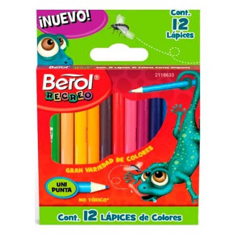 BER-COL-21186 / 2118633 Colores Berol Recreo Mini Surtidos 12pz