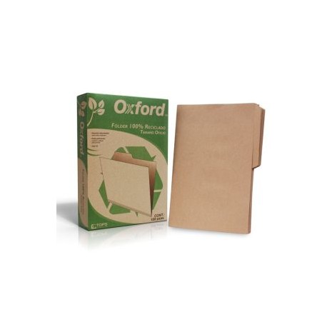 ESS-FOL-M756REC / M756 1/2 FOLDER OXFORD RECICLADO OFICIO C/100