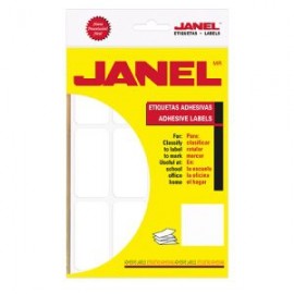 JAN-ETQ-24 / 1003264100 Etiqueta blanca Janel clasica No.24 con 240 etiquetas de 32x64mm