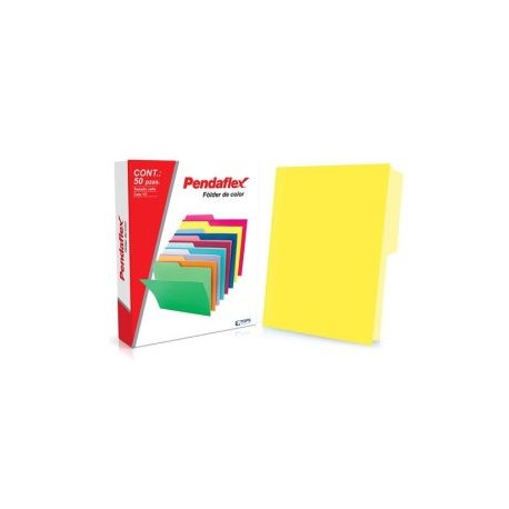 ESS-FOL-05012AM / C0050 1/2 AM FOLDER PENDAFLEX CARTA AMARILLO C/50