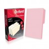 ESS-FOL-M751PIN / M751 1/2 PIN Folder Oxford oficio color rosa ceja 1/2 caja con 100 pzas