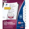 AVE-SEP-11134 / 11134 Separador Blanco Carta 10 Divisiones