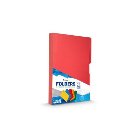 FTC-FOL-1463 / FF-1463 FOLDER INTENSO OFICIO ROJO C/25