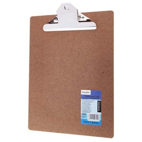 BAR-TAB-22533N / 22533N Tabla con Clip Carta