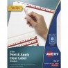 AVE-SEP-11437 / 11437 Separador Blanco Carta 8 Divisiones