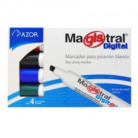 AZO-MAR-8384 / 301.8384 Marcador Magistral Digital Surtido 4pz