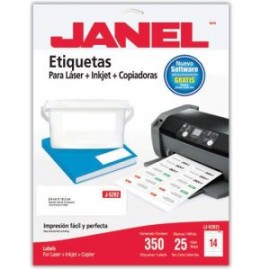 JAN-ETI-5262-25 / 1085262101 ETIQUETA BLANCA JANEL 34X102MM C/350