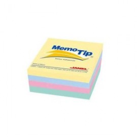 JAN-PST-303196 / 6580303196 Cubo memo tip pastel 3×3 pulg 1 block con 400 hojas