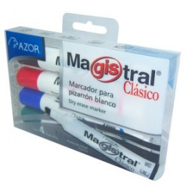 AZO-MAR-83474 / 301.83474 Marcador Magistral Clasico Surtido 4pz