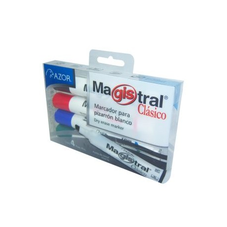 AZO-MAR-83474 / 301.83474 Marcador Magistral Clasico Surtido 4pz