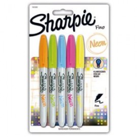 BER-MAR-1925282 / 1925282 Marcador Permanente Sharpie Neon Surtido 5pz