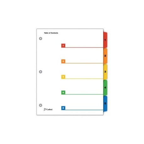 ESS-SEP-E60518 / E60518 SEPARADOR 1-5 DIVISIONES IMPRESAS