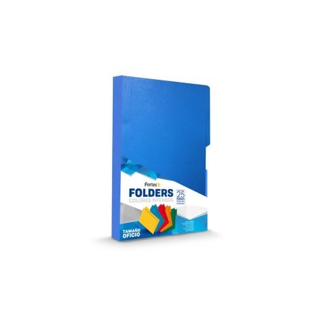 FTC-FOL-1464 / FF-1464 FOLDER INTENSO OFICIO AZL REY C/25