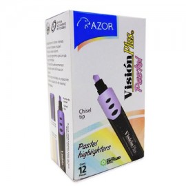 AZO-MAR-2600MPC / 301.2600MOP Resaltador Vision Plus Pastel Morado 12pz