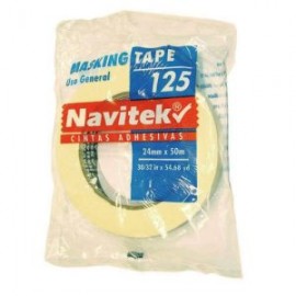 NAV-ADS-MSKG2 / 81252405000 Masking tape uso 125 Navitek color natural 24mm x 50m