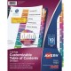 AVE-SEP-11135 / 11135 Separador Blanco Carta 10 Divisiones Pestañas Multicolor