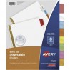 AVE-SEP-11123 / 11123 Separador blanco carta 8 divisiones AVERY tecnología laser/inkjet