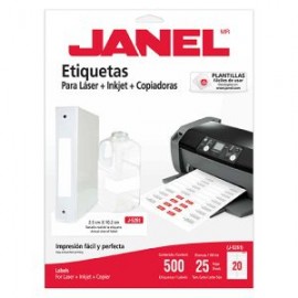 JAN-ETI-5261-25 / 1085261101 ETIQUETA BLANCA JANEL 25X102MM C/500