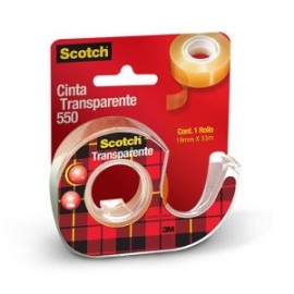 P3M-ADS-55012XD / MC900170234 Cinta 550 transparente Scotch 3M 12×30 1pieza con despachador