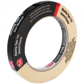 TUK-ADS-101010 / 101010 Masking tape tipo 110 TUK 12mm x 50m color crema 1 pza