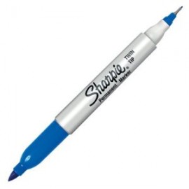 BER-MAR-8616171 / 1805637 Marcador Marcador Sharpie Doble Punta Azul 1pz