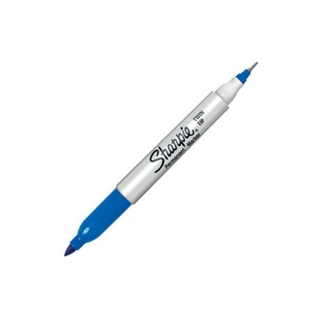 BER-MAR-8616171 / 1805637 Marcador Marcador Sharpie Doble Punta Azul 1pz