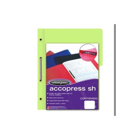 ACO-FOL-P4569 / P4569 Folder Accopress SH Oficio Verde Claro