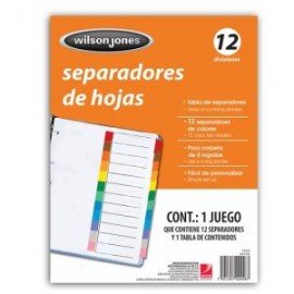 ACO-SEP-P2458 / P2458 Separador sin Numeracion 12 Divisiones