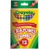 CRA-CRA-520312 / 52-0312 crayones Jumbo 10.16 x 1.12 cm 12