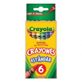 CRA-CRA-523006 / 52-3006 Crayones Est?ndar 9.21 cmx.7.9 cm 6pz