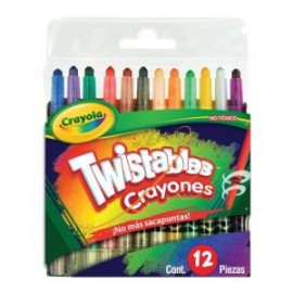 CRA-CRA-520712 / 52-0712 12 mini crayones twistables  12 pzas