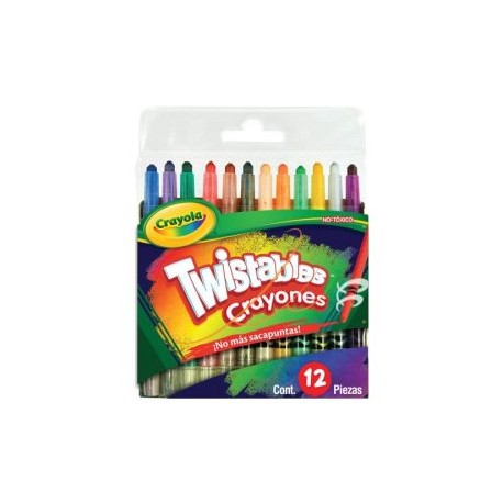 CRA-CRA-520712 / 52-0712 12 mini crayones twistables  12 pzas