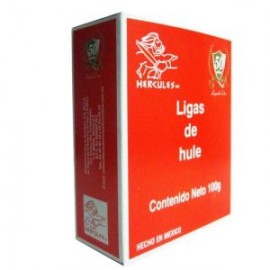 HER-LIG-33B100 / 7502220730239 Ligas Hercules de hule natural No.33  caja con 100g