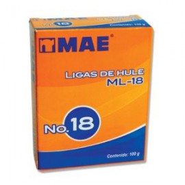 MAE-LIG-ML18 / ML-18 Ligas de hule del n?mero 18