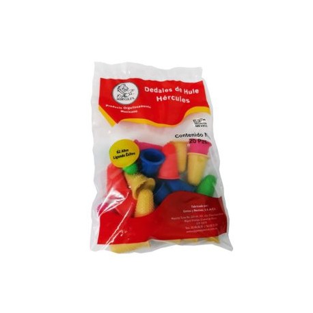 HER-DED-COL12 / DEDCLRF12-20 DEDAL DE HULE NO. 12 COLORES SURTIDOS