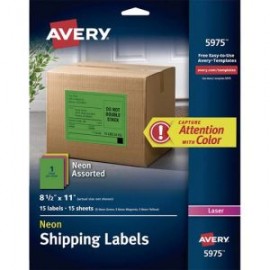 AVE-ETI-5975 / 5975 Etiqueta Tecnologia Laser 21.6X27.9cm