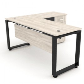 EQE-L-160 / EQE-L-160 ESCRITORIO  QUADRA CON LATERAL   (DER./IZQ.)