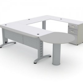 HD-P-26 / HD-P-26 CONJUNTO SEMI-EJECUTIVO DELTA CON PENINSULA  (DER./IZQ.)