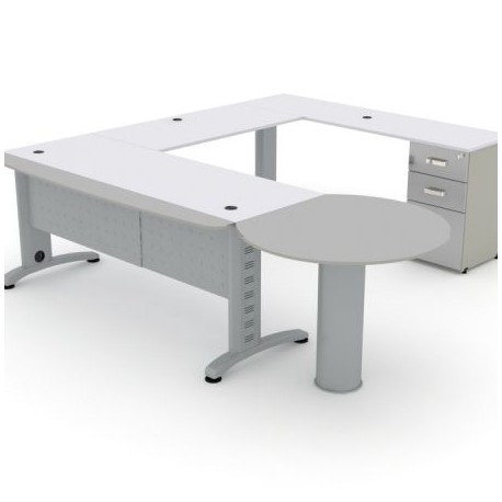 HD-P-26 / HD-P-26 CONJUNTO SEMI-EJECUTIVO DELTA CON PENINSULA  (DER./IZQ.)