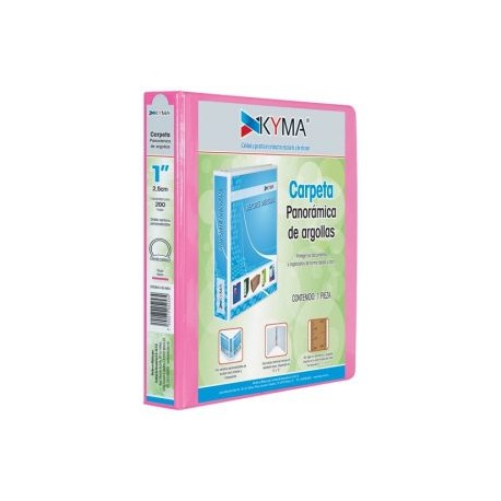 KYM-CAR-100RNEO / CPKCBHO-100-RNEO CARPETA KYMA 1 PULG EN O ROSA N. 1PZA