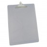 MAE-TAB-M1331 / M-133.1 Tabla plastica carta/oficio con gancho de metal color humo