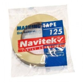 NAV-ADS-MSKG1 / 81251805000 Masking tape uso 125 Navitek color natural 18 mm x 50 m