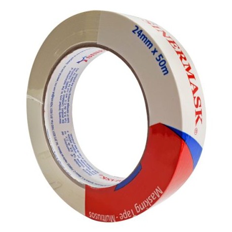 TUK-ADS-100624 / Y100624 Masking tape tipo 106 TUK 24mm x 50m color blanco 1 pza