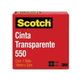 P3M-ADS-55019X3 / 70071085891 Cinta 550 transparente 3M Scotch 19×33 cm caja con 1 pieza