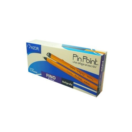AZO-BOL-6820NEG / 301.6820NE Boligrafo Pin Point Punto Fino Negro 12pz