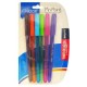 AZO-BOL-6816S / 301.6816 Boligrafo Pin Point Punto Fino Surtido 6pz