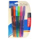 AZO-BOL-6816S / 301.6816 Boligrafo Pin Point Punto Fino Surtido 6pz