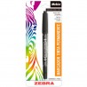 ZEB-MAR-4010 / 4010 Marcador doble punta mckie Zebra punta fina y extra fina negro blister 1 pieza