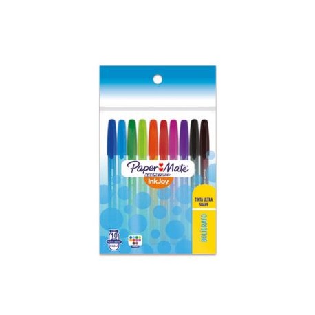 BER-BOL-8235S10 / LA8235 Boligrafo Paper Mate Fashion Surtido 10pz
