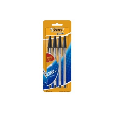 BIC-BOL-M250CN4 / 70330354357 Boligrafo Bic Punto Mediano Negro 4pz